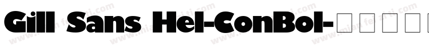 Gill Sans Hel-ConBol字体转换
